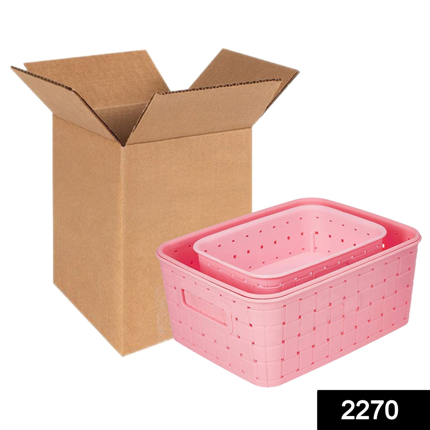 Multipurpose Smart Shelf Basket Storage Basket (Set 3 Pc) - Springkart 