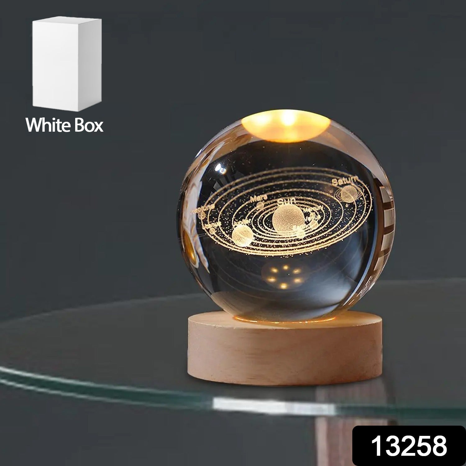 3D Astronomy Night Lamp Crystal Ball lamps With Base (1 Pc) - Springkart 