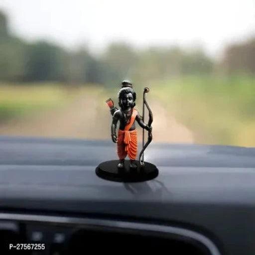 Adhvik Ram Lalla 2d Idol Ayodhya Mdf Wooden Murti Statue God Stand For car Dashboard