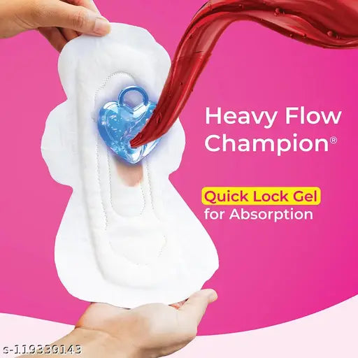 Paree Soft & Rash Free XL Sanitary Pads, With 3 Seconds Absorption For Heavy Flow - 40 Pads