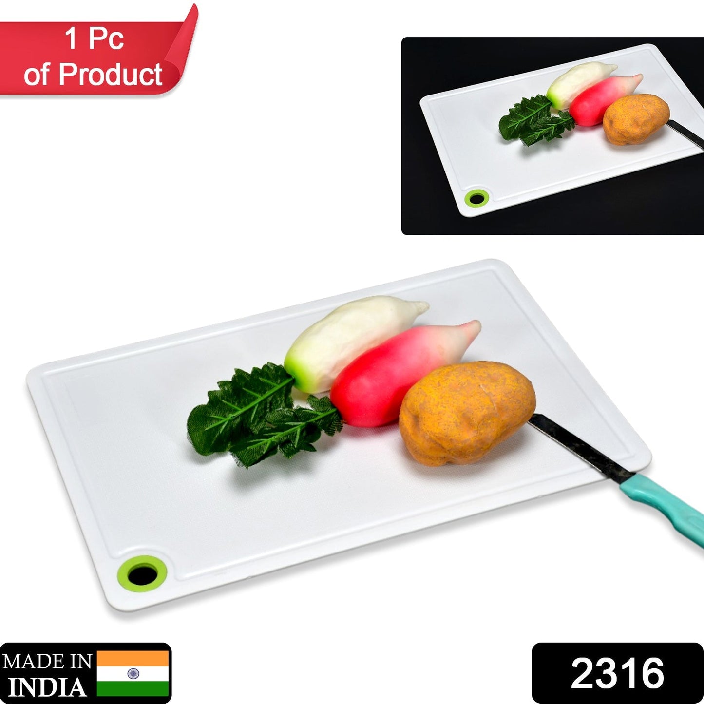 Fruit & Vegetable Chopping Board Plastic Cutting Board For Kitchen - Springkart 