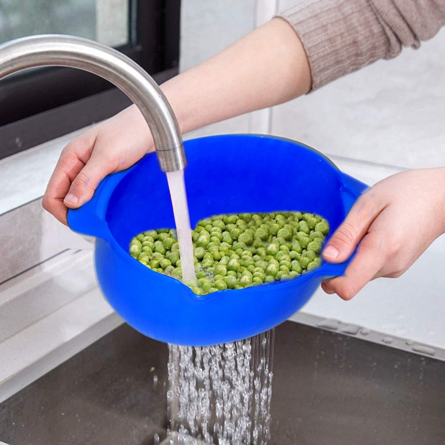 Double Layer Drain Washing Kitchen Basket Strainer - Springkart 