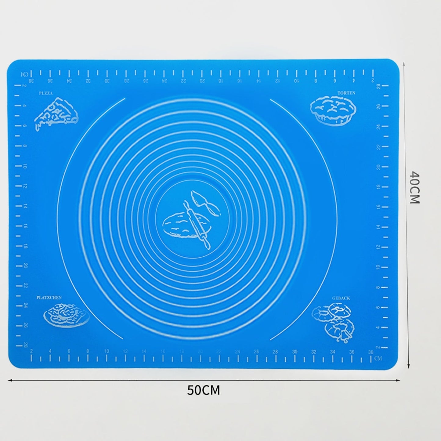 Mat, Rolling Mat Silicone Baking Mat Fondant Mat Sheet Chapati - Springkart 