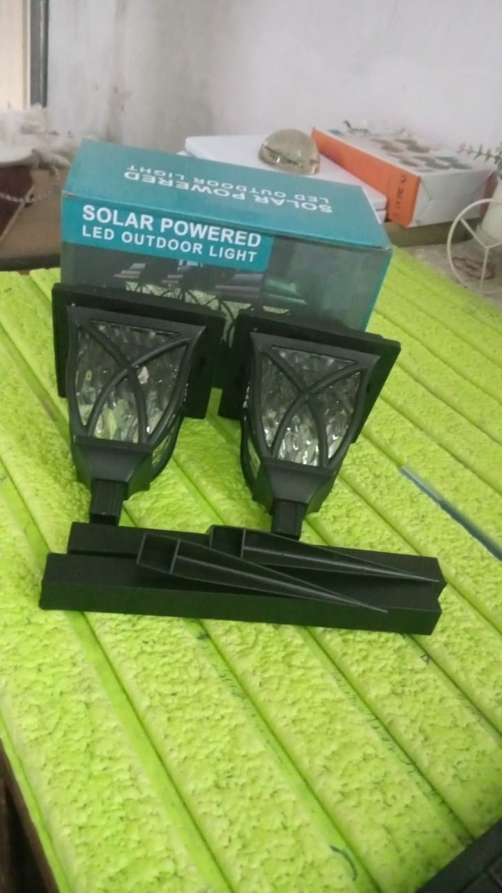 Solar Garden Lights LED Outdoor Stake Spotlight Fixture for Garden Light (Pack of 2pc )