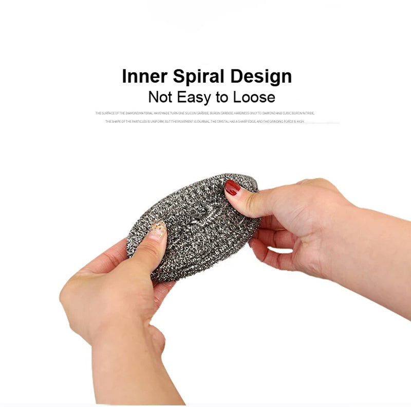 Round Shape Stainless Steel Ball Scrubber - Springkart 