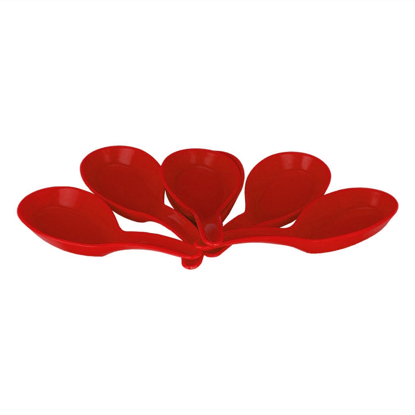 Microwave Safe, Unbreakable, Colorful Soup / Dessert Spoons, Food Grade Set of 6 Pcs, - Springkart 