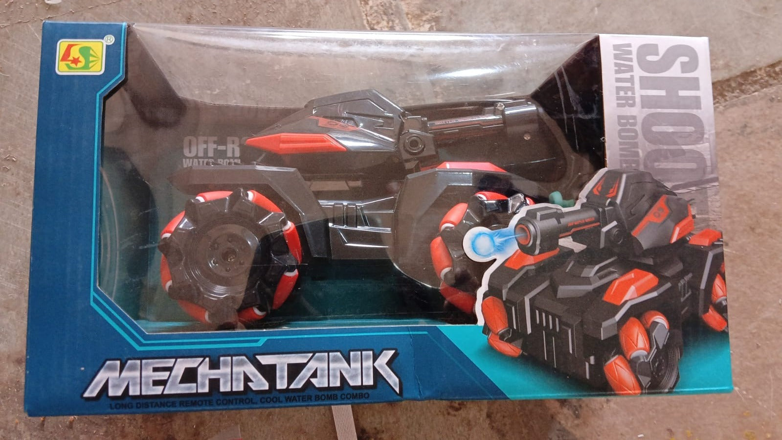 New Remote Control Vehicle 4wd Off Road Climbing Vehicle Water Bomb Armored Tank Battle Launcher Boys' Children's Toy Car (1 pc / With Remote) - Springkart 