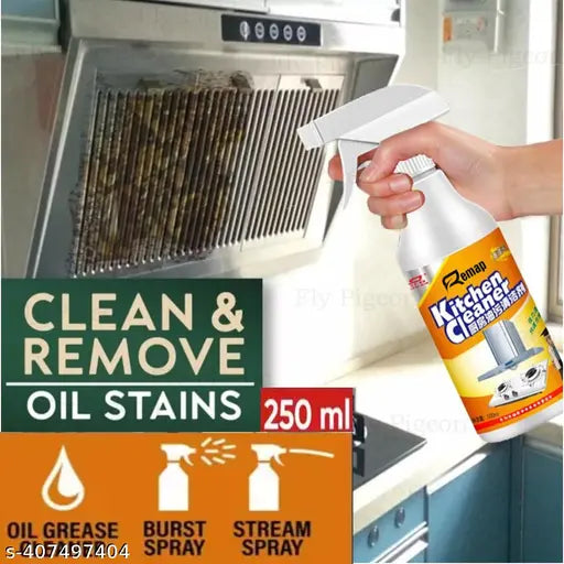 KITCHEN OIL & GREASE STAIN CLEANING REMOVER SPRAY