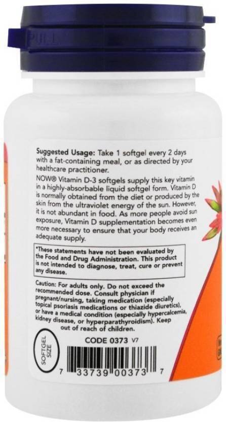 Now Foods Vitamin D-3 (240 x 1 g)