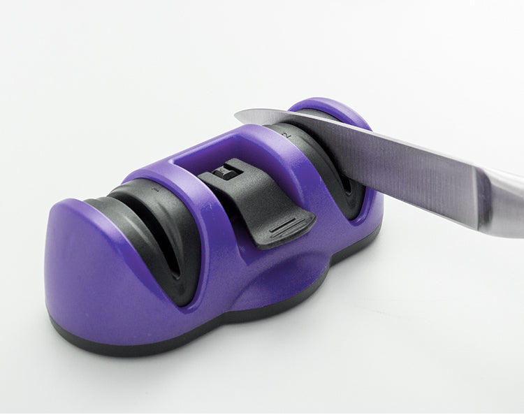 Manual Knife Sharpener 2 Stage Sharpening Tool for Ceramic Knife and Steel Knives - Springkart 