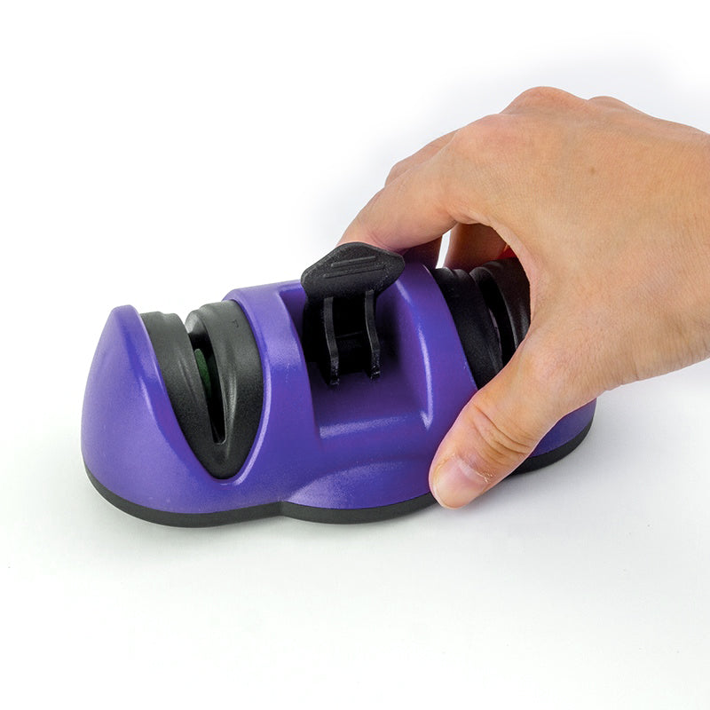 Manual Knife Sharpener 2 Stage Sharpening Tool for Ceramic Knife and Steel Knives - Springkart 