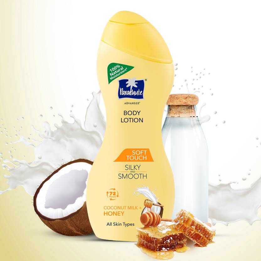 Parachute Advansed Soft Touch Body Lotion, With Pure Coconut Milk, 72h Moisturization 250ml x 3  (750 ml)