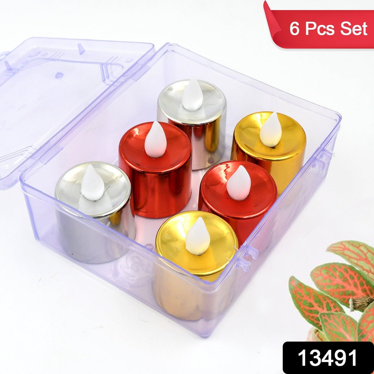 Electrical Candles Diya LED Tea Light (6 Pcs Set) - Springkart 