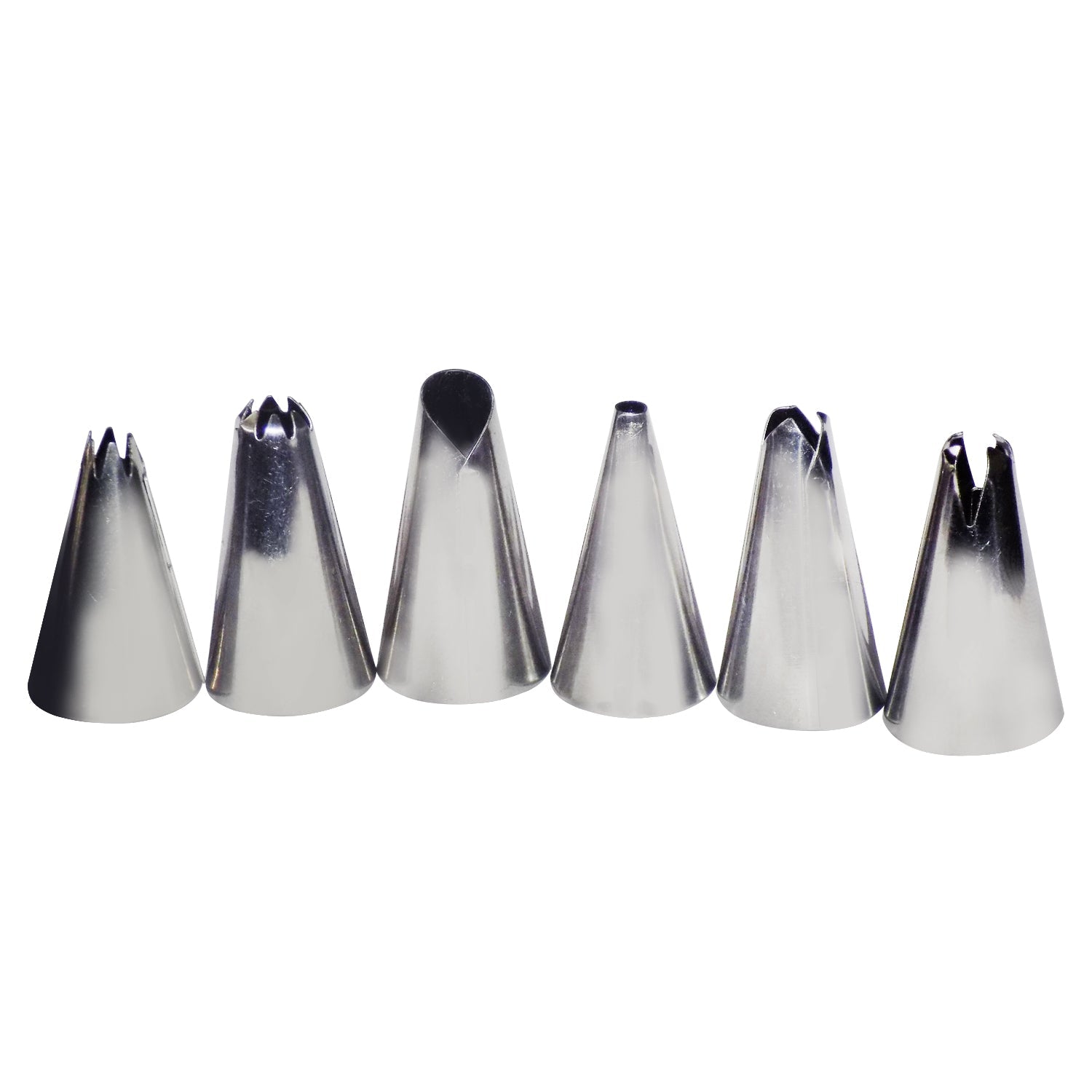 Cake Decorating Stainless Steel Nozzle (6pcs) - Springkart 