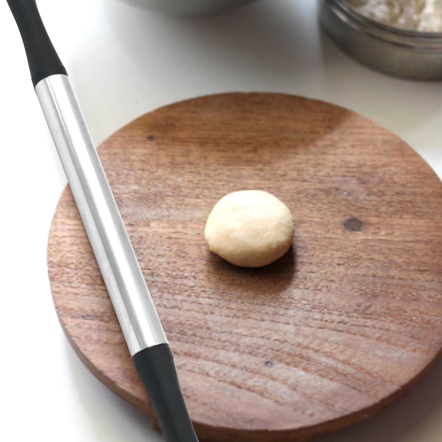 Kitchen Plastic Belan / Rolling Pin (Black) - Springkart 
