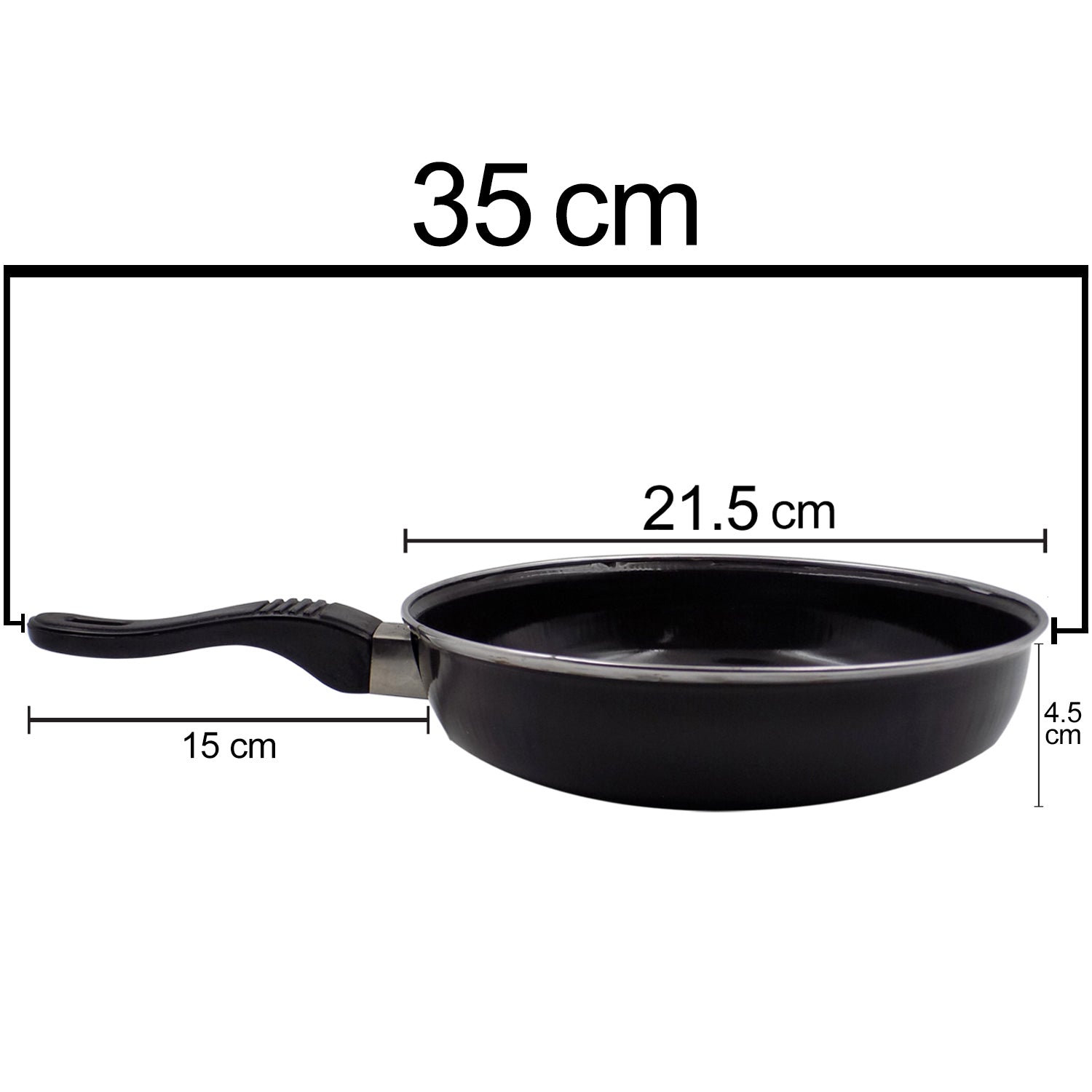 Induction Base Hard Anodized Tadka Fry Pan Nonstick - Springkart 