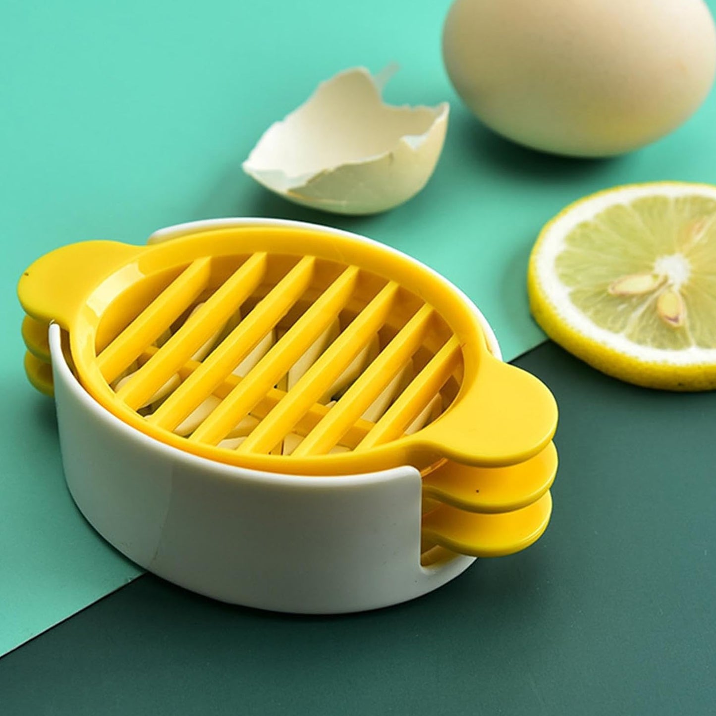 10022 Egg Slicer 3 In 1 Boiled Egg Slicer Egg Slicer Preserved Egg Slicer Home Restaurant Kitchen Tool (1 Pc) - Springkart 