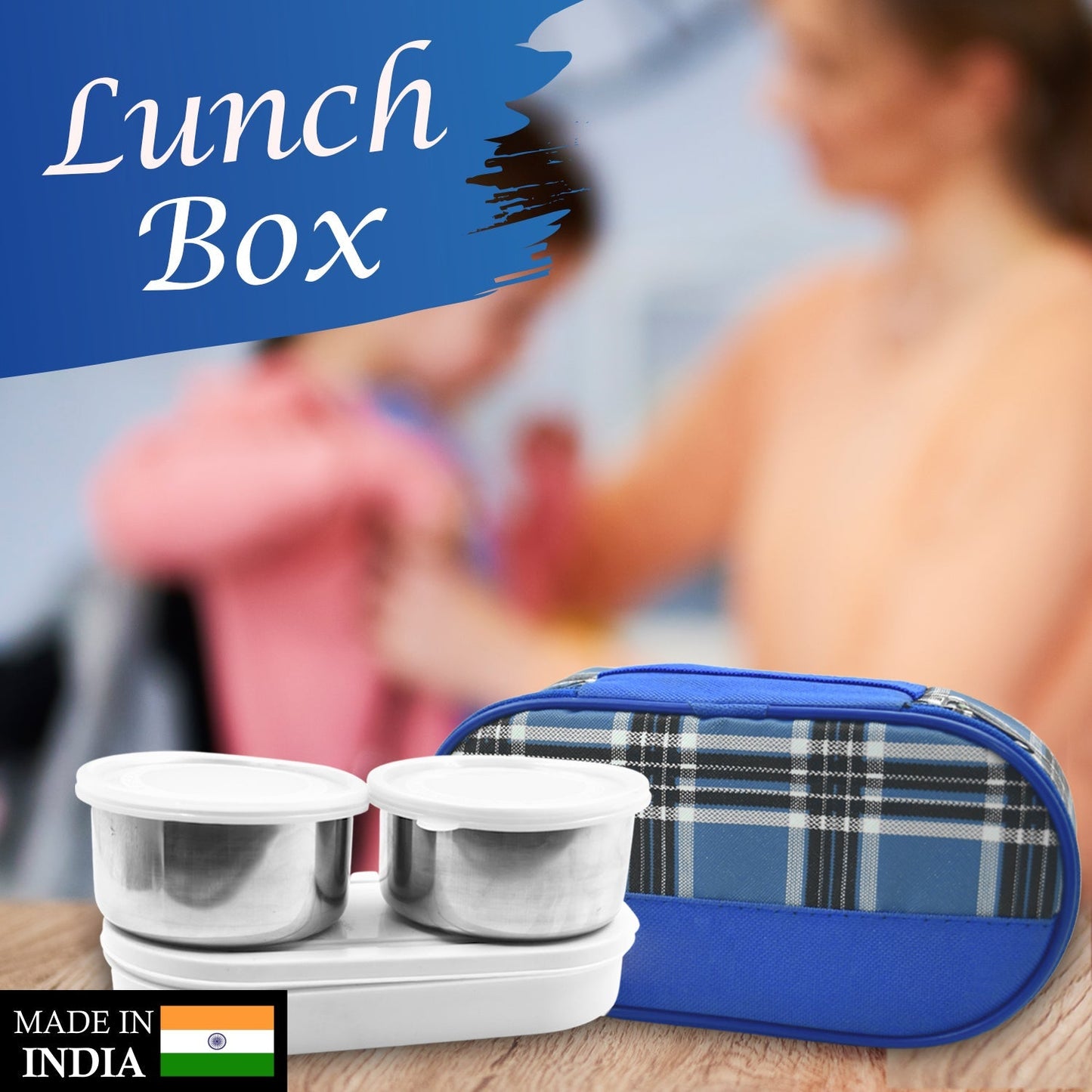 Corporate Lunch Stainless Steel Containers (Set of 3) - Springkart 