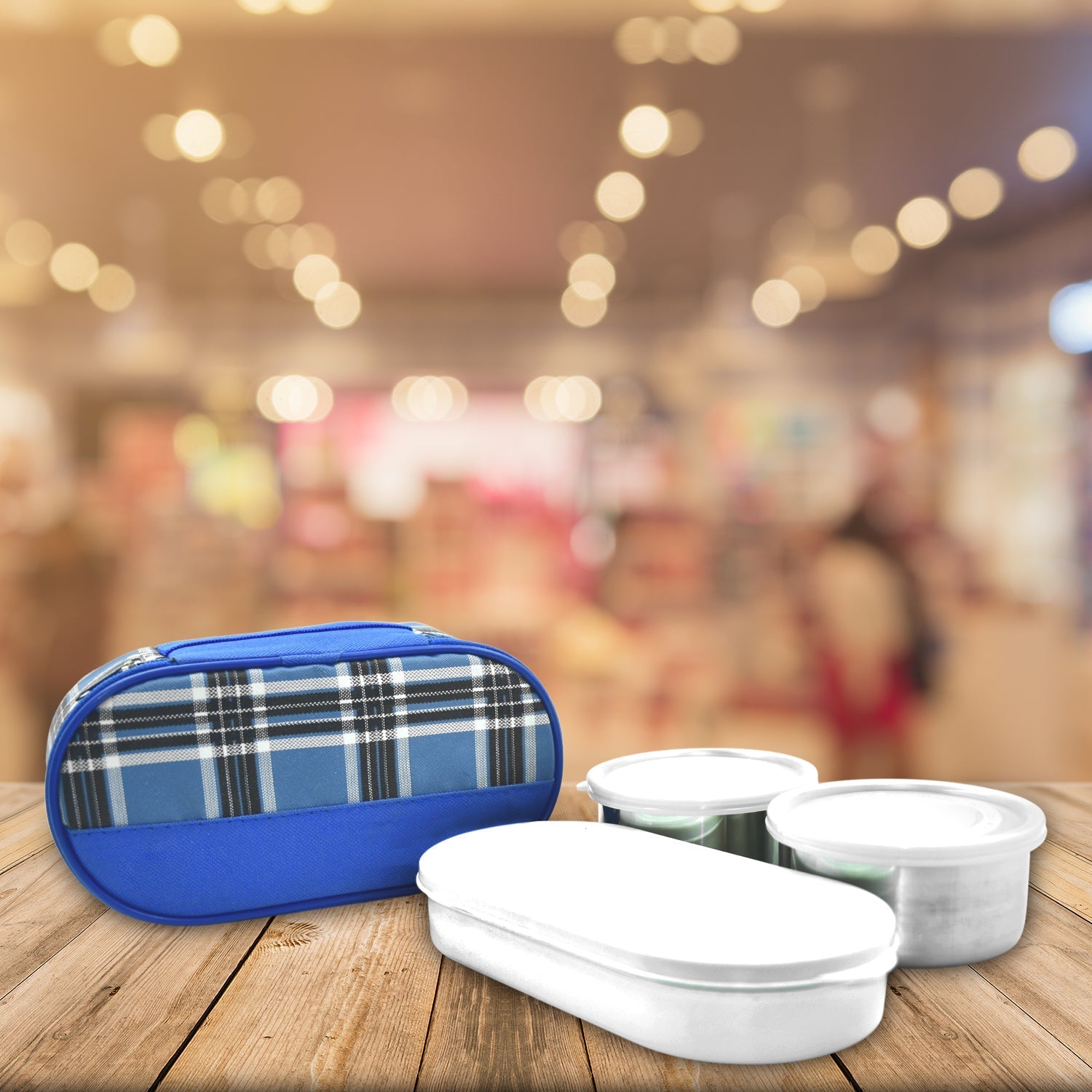 Corporate Lunch Stainless Steel Containers (Set of 3) - Springkart 