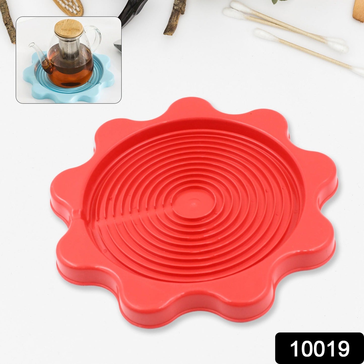 Multifunction Place mats Waterproof Anti-Slip at Insulation Table Mats Thermos Bottle Cup Mat Cup Coaster Kitchen Accessories, Home Thermos Kettle Pad, Heat Proof Pad Heat Insulation Pad (23×23 CM) - Springkart 