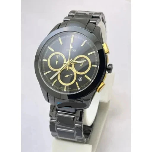 Rado Hyperchrome Black Golden First Copy Replica Watch