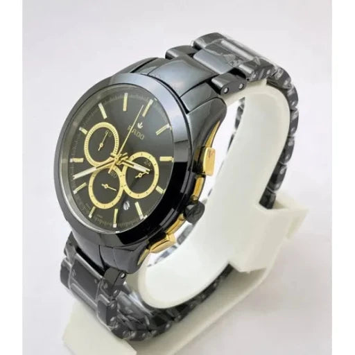 Rado Hyperchrome Black Golden First Copy Replica Watch