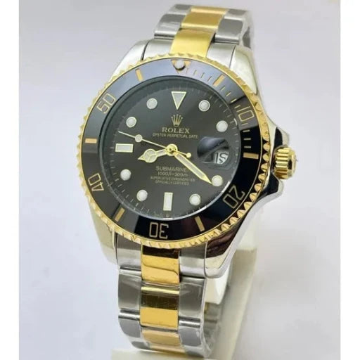 Rolex Submariner Black Dial Dual Tone Bracelet First Copy Watch