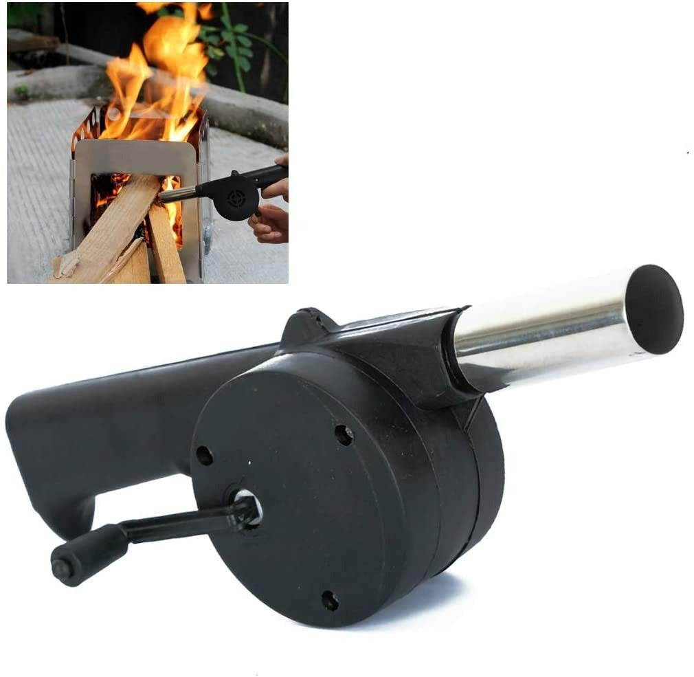 Portable Hand Crank Air Blower Fan for Charcoal Grill BBQ - Springkart 