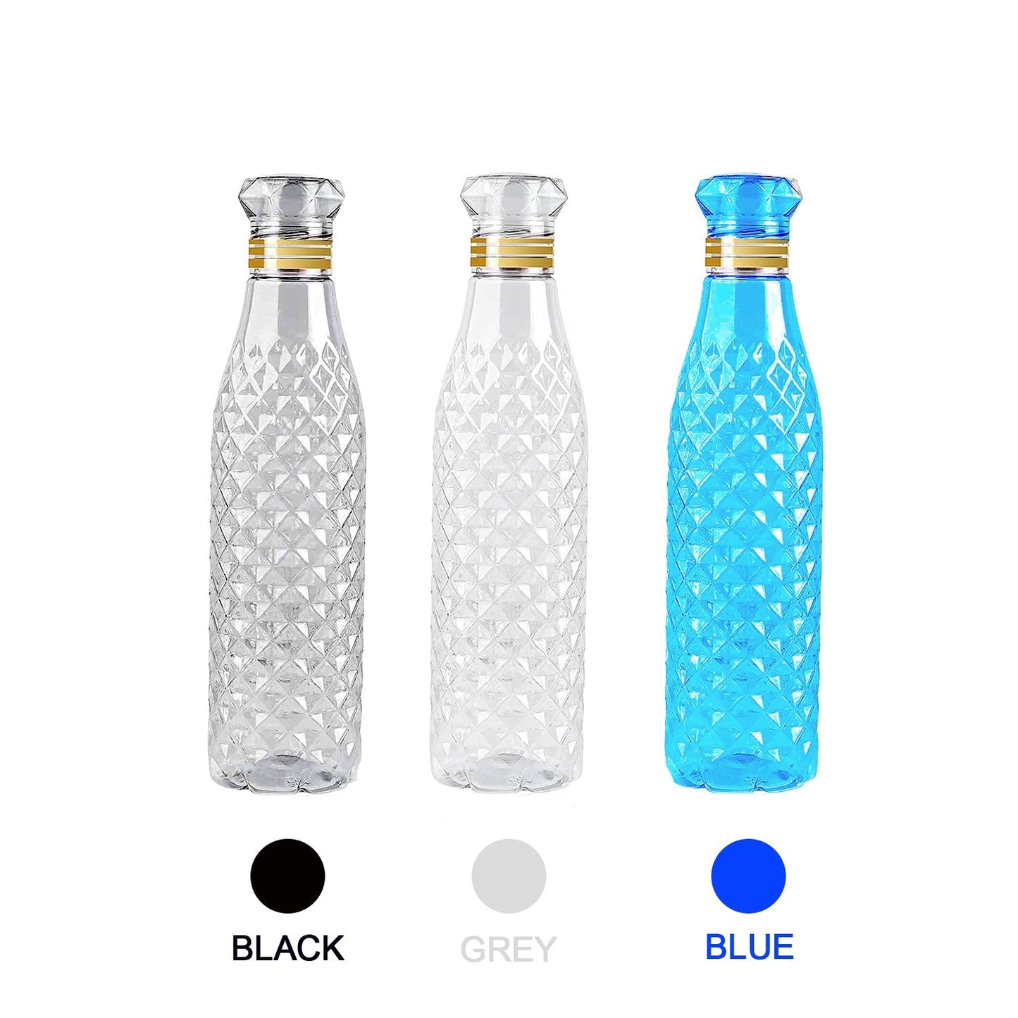 Dimond Cut Water Bottle used by kids, children’s and even adults for storing and drinking water throughout travelling to different-different places and all. - Springkart 