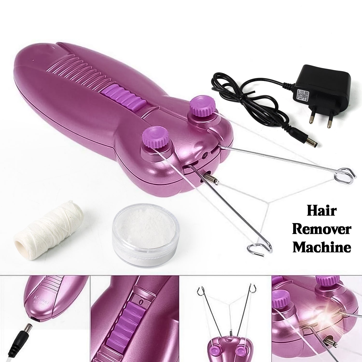 Electric Facial Hair Remover Machine (1 Set) - Springkart 
