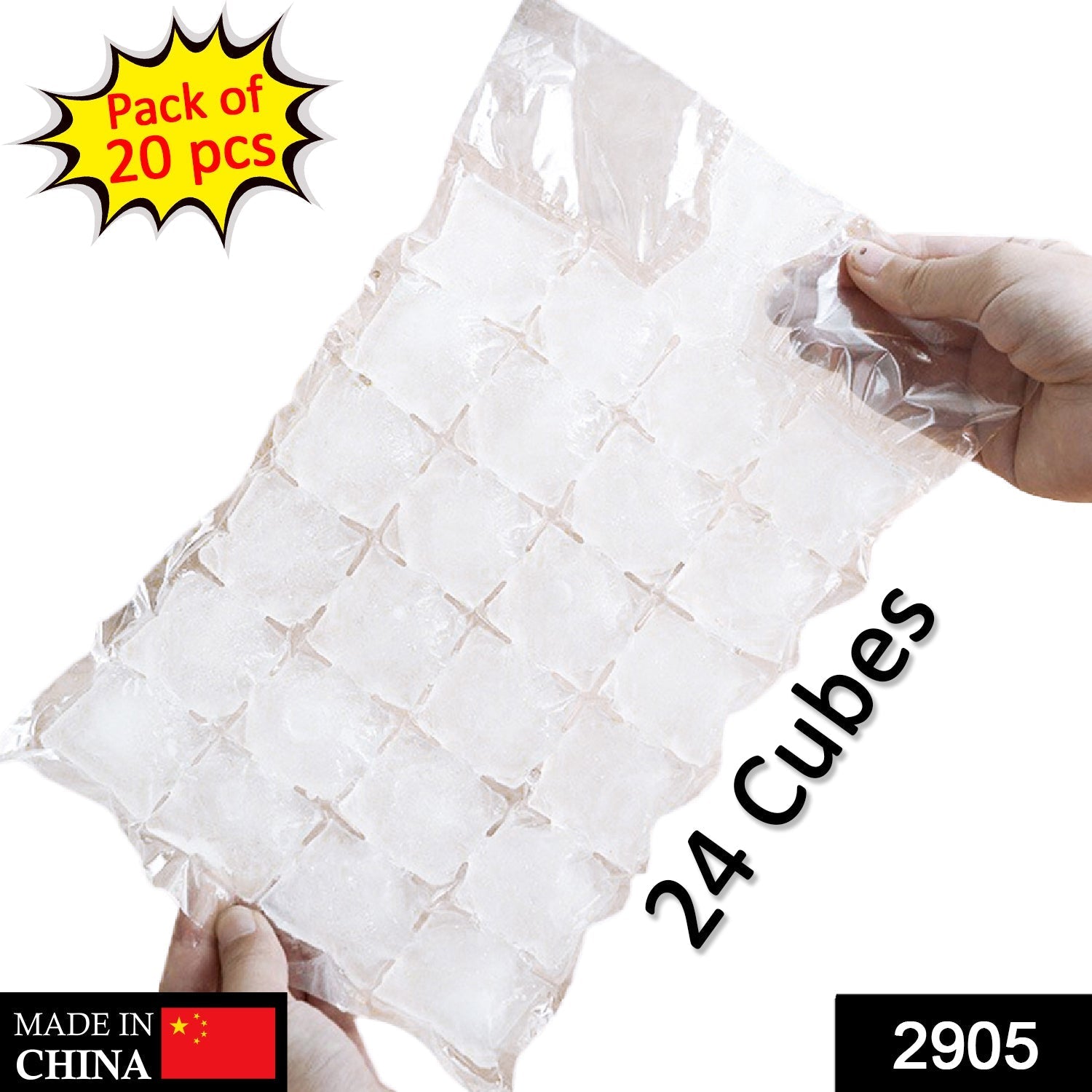 Disposable Ice Cube Bags, Stackable Easy Release Ice Cube Mold Trays Self-Seal Freezing Maker,Cold Ice Pack Cooler Bag for Cocktail Food Wine - Springkart 