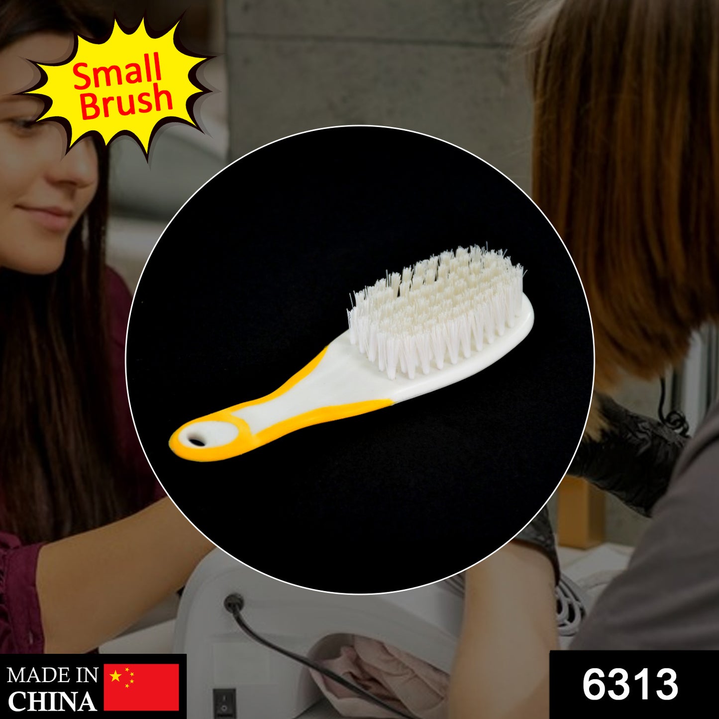 6313 Handle Grip Nail Brush Fingernail Scrub Cleaning Brushes For Toes And Nails Cleaner Pedicure Brushes For Men And Women - Springkart 