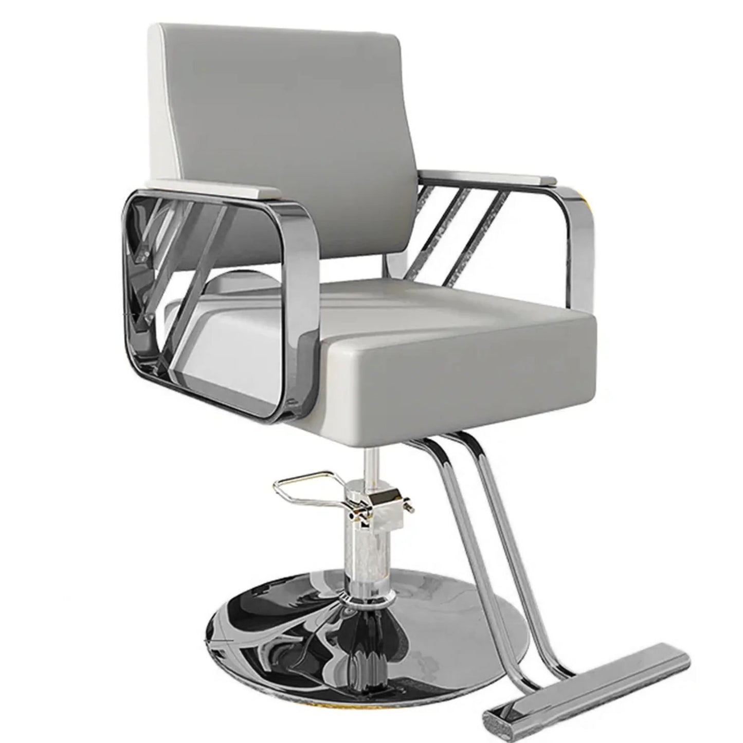 9362 Salon Chair Hydraulic Chair For Business Or Home Simplicity Barber Chair Salon Beauty Spa Shampoo Hair Professional Hydraulic Styling Chair (Silver 1 Unit ) - Springkart 
