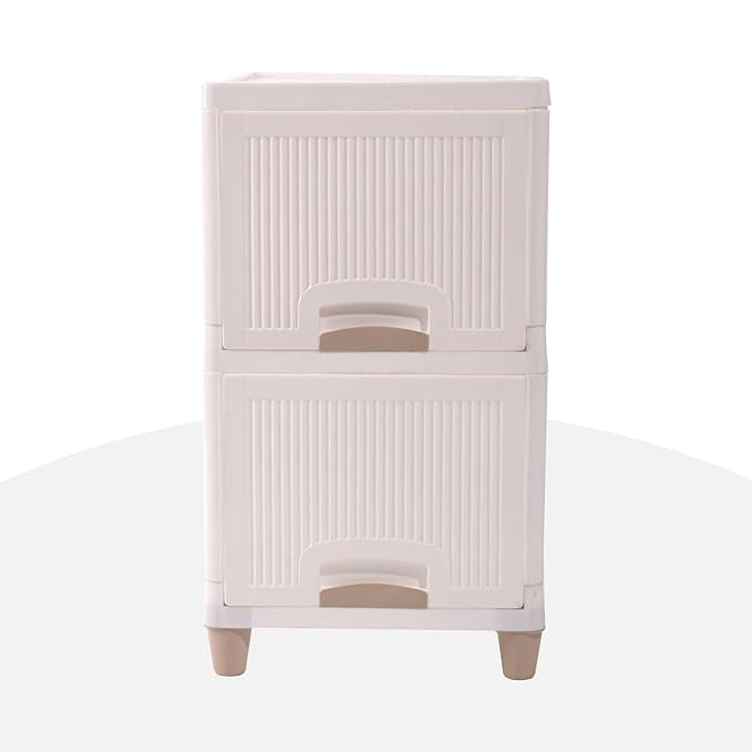 2-Layer Multipurpose Plastic Storage Drawer Organizer for Home, Office & Kids Room
