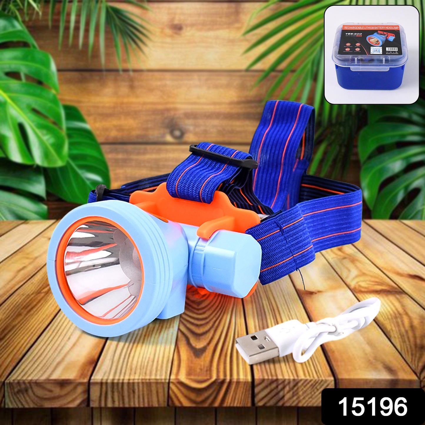 Mini Rechargeable Power Headlamp With Plastic Case (1 Pc) - Springkart 