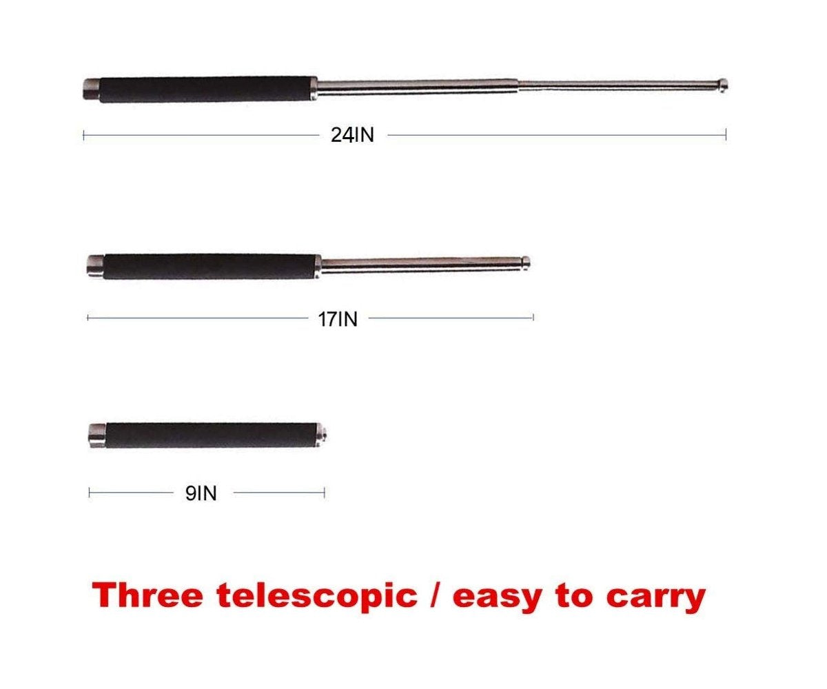 Multi-Function Collapsible Self Defense Stick Extended - Springkart 