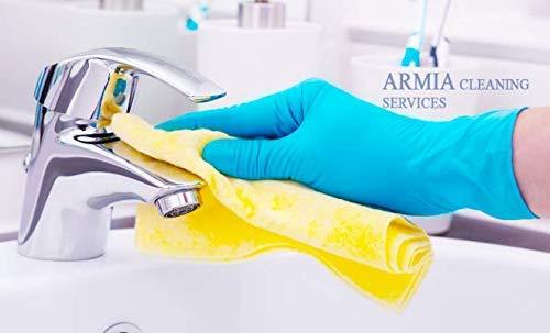 Flock line Reusable Rubber Hand Gloves (Blue) - 1pc - Springkart 