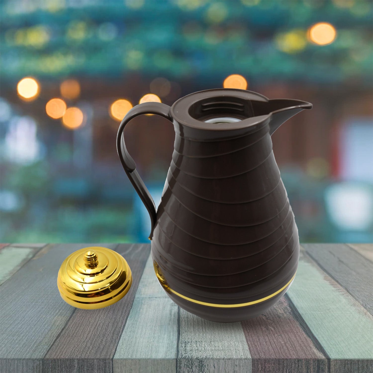 Insulated Tea Kettle Hot and Cold Premium Tea Kettle 1Ltr Kettle | Easy to Carry | Leak Proof | Tea Jug | Coffee Jug | Water Jug | Hot Beverages - Springkart 