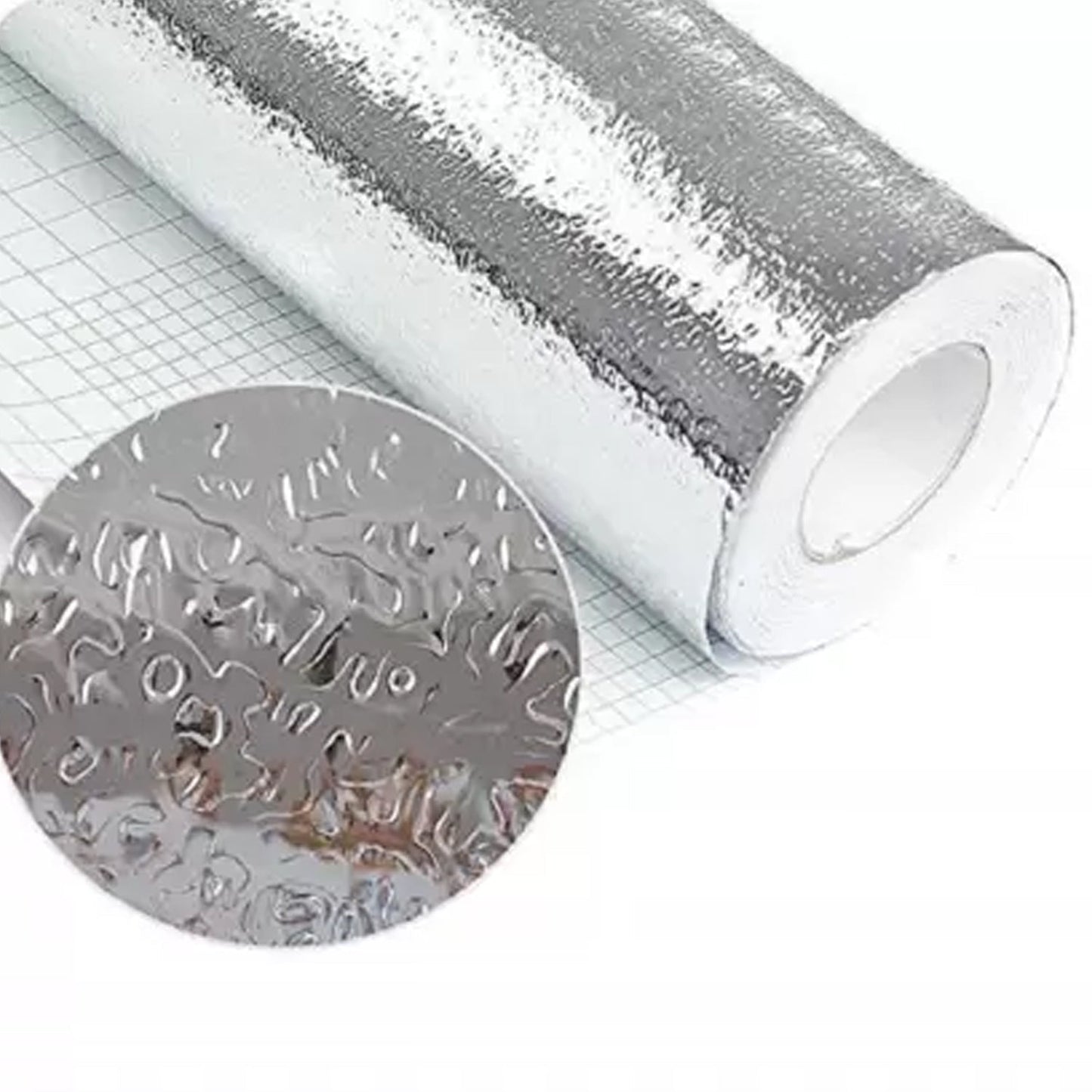 Aluminium foil for Kitchen and Aluminium Foil Paper Sticker Roll for Kitchen Wall, Drawers. (60cmx2Meter) - Springkart 