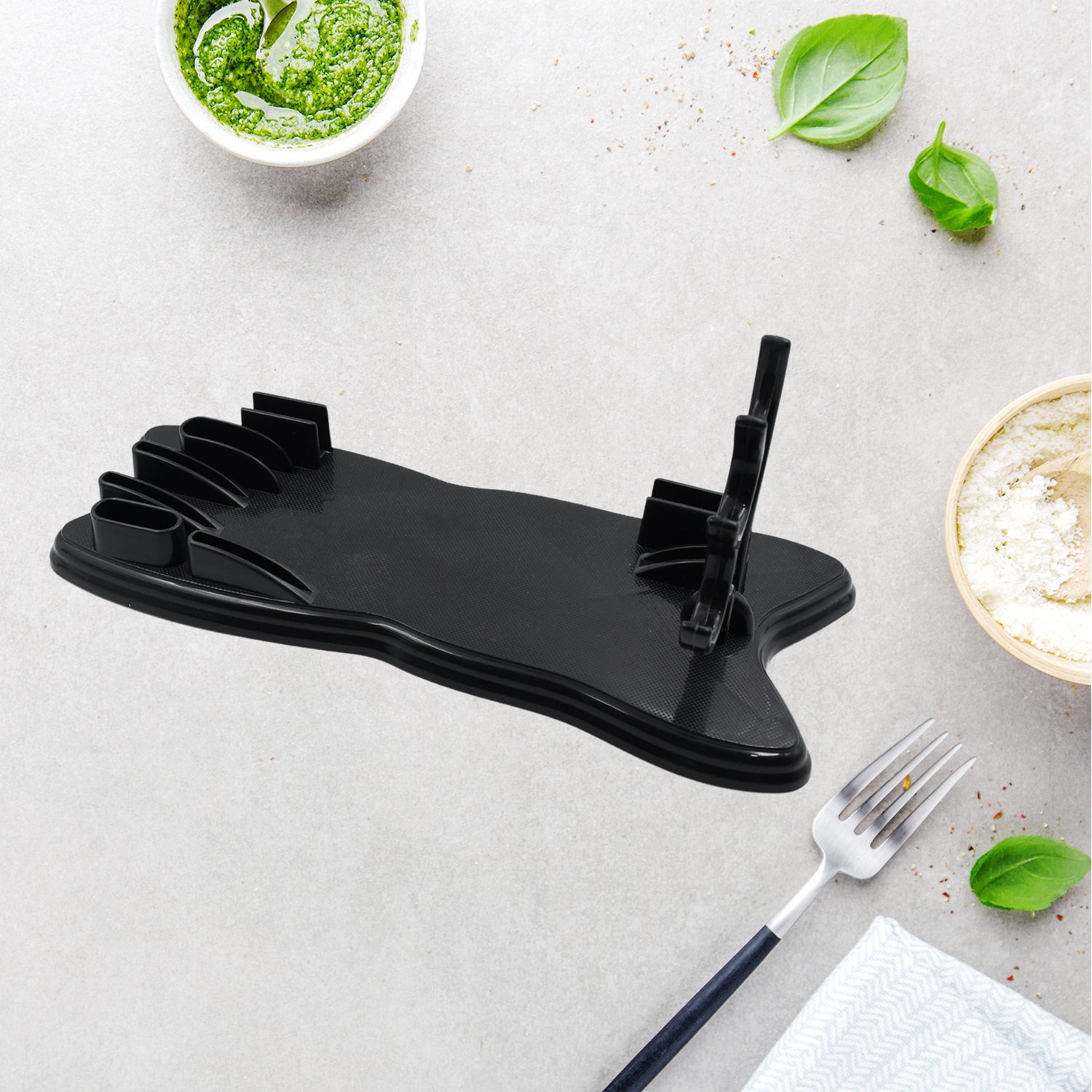 Plastic Kitchen Knife Drawer Organizer, Knife Stand Storage for your kitchen. Replace your knife block with a revolutionary product. Clear your counter top of clutter, and easily identify the desired knife (1pc) - Springkart 