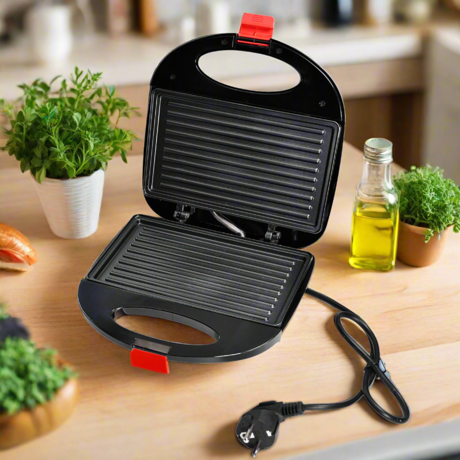 Sandwich Maker Makes Sandwich Non-Stick Plates| Easy to Use with Indicator Lights Sandwich toaster - Springkart 