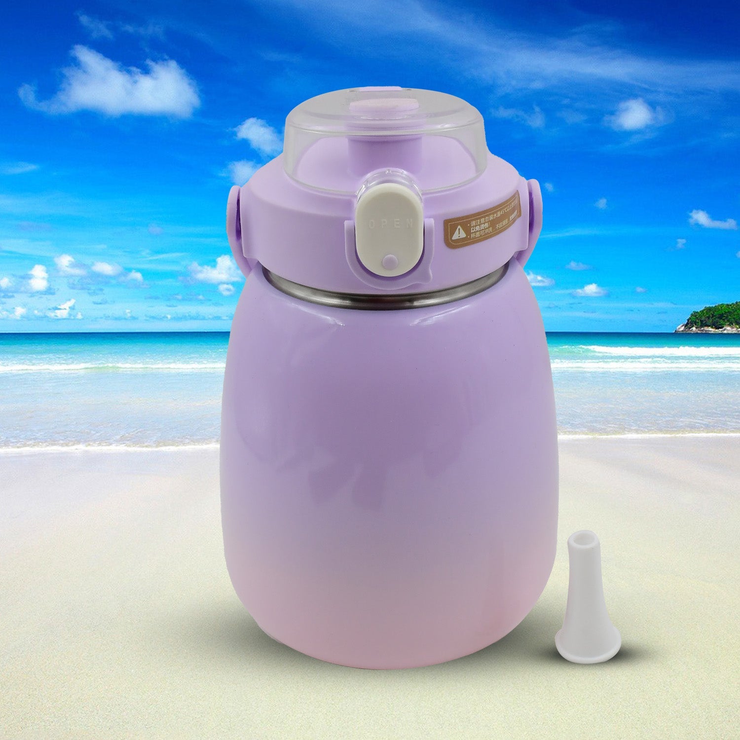 Stainless Steel Mug / Bottle Vacuum Insulated Cup With Handle (1200 ML) - Springkart 