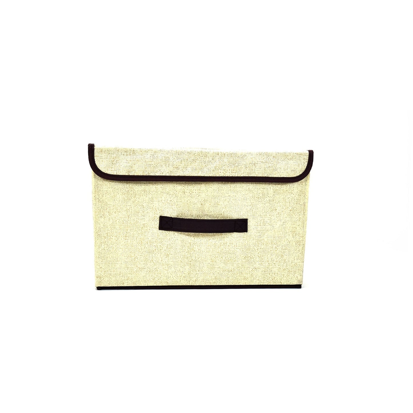 Foldable Storage Box with Lid and Handles, Cotton and Linen Storage Bins and Baskets Organizer for Nursery, Closet, Bedroom, Home - Springkart 