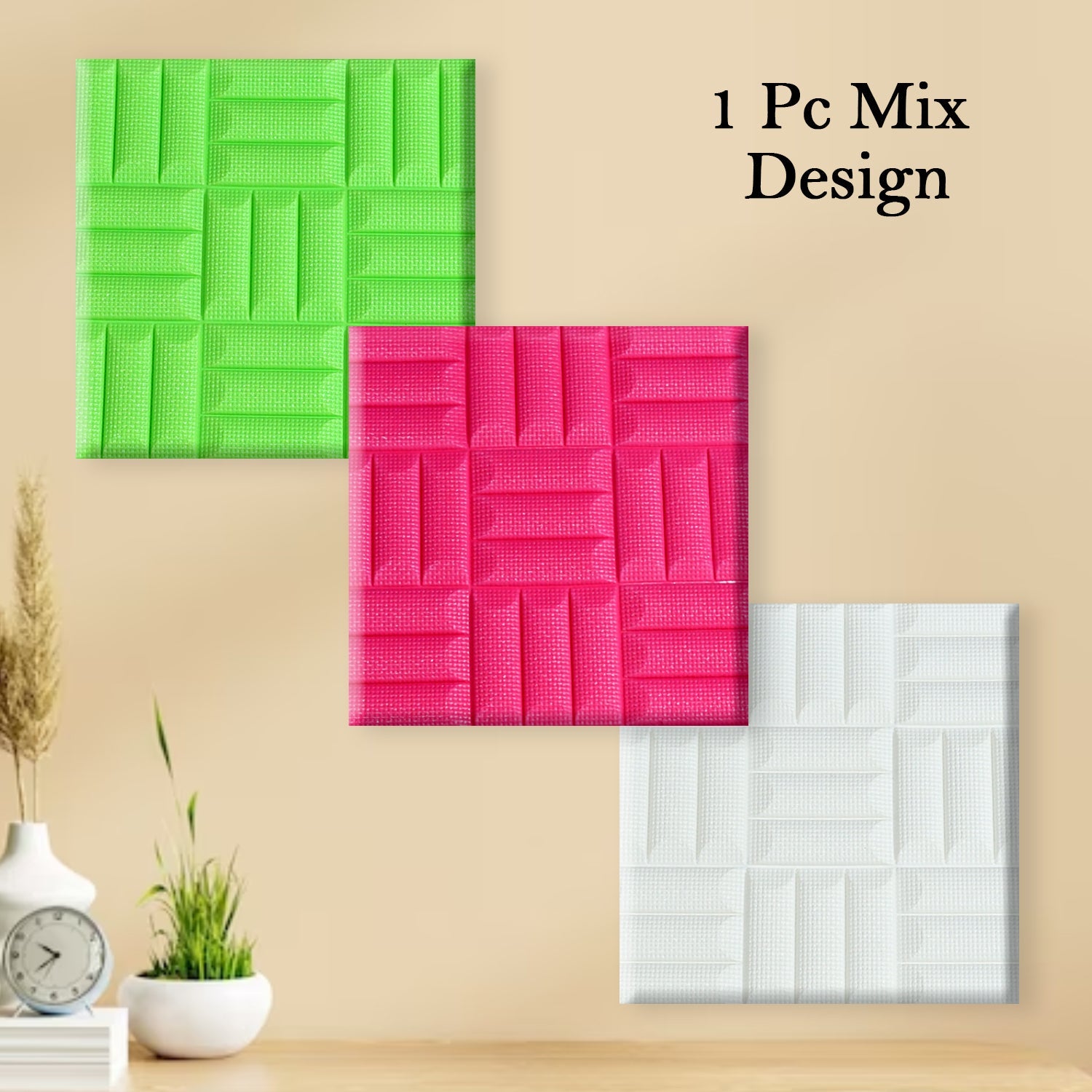 Design Wallpaper 3D Foam Wallpaper Sticker Panels I Ceiling Wallpaper For Living Room Bedroom I Furniture, Door I Foam Tiles - Springkart 