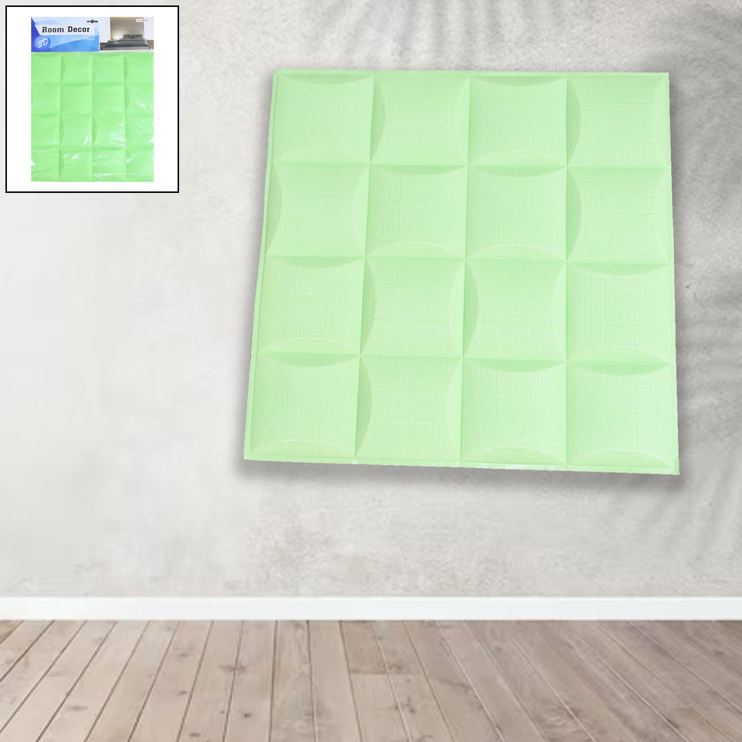 3D Adhesive wallpaper for living room. Room Wall Paper Home Decor Self Adhesive Wallpaper (36x36 Cm / 1 pc) - Springkart 