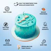 Electric Blue Fondant | Edible Sugarpaste 250 Gm