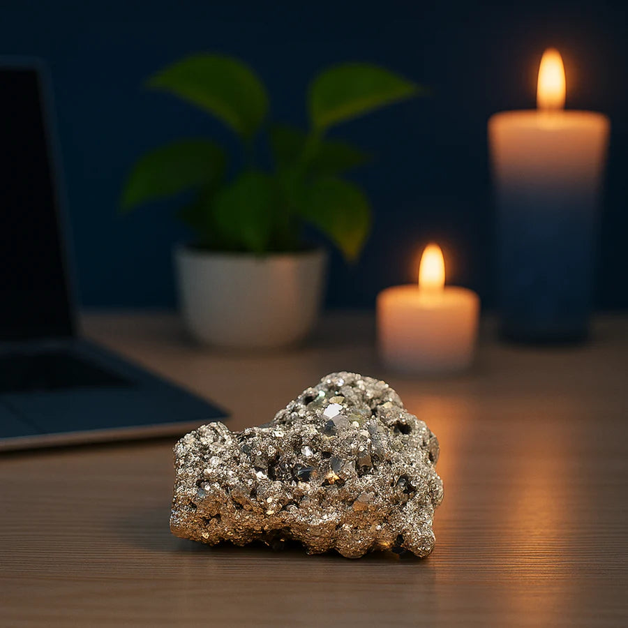 Energised Raw Pyrite Stone - 10x Stronger