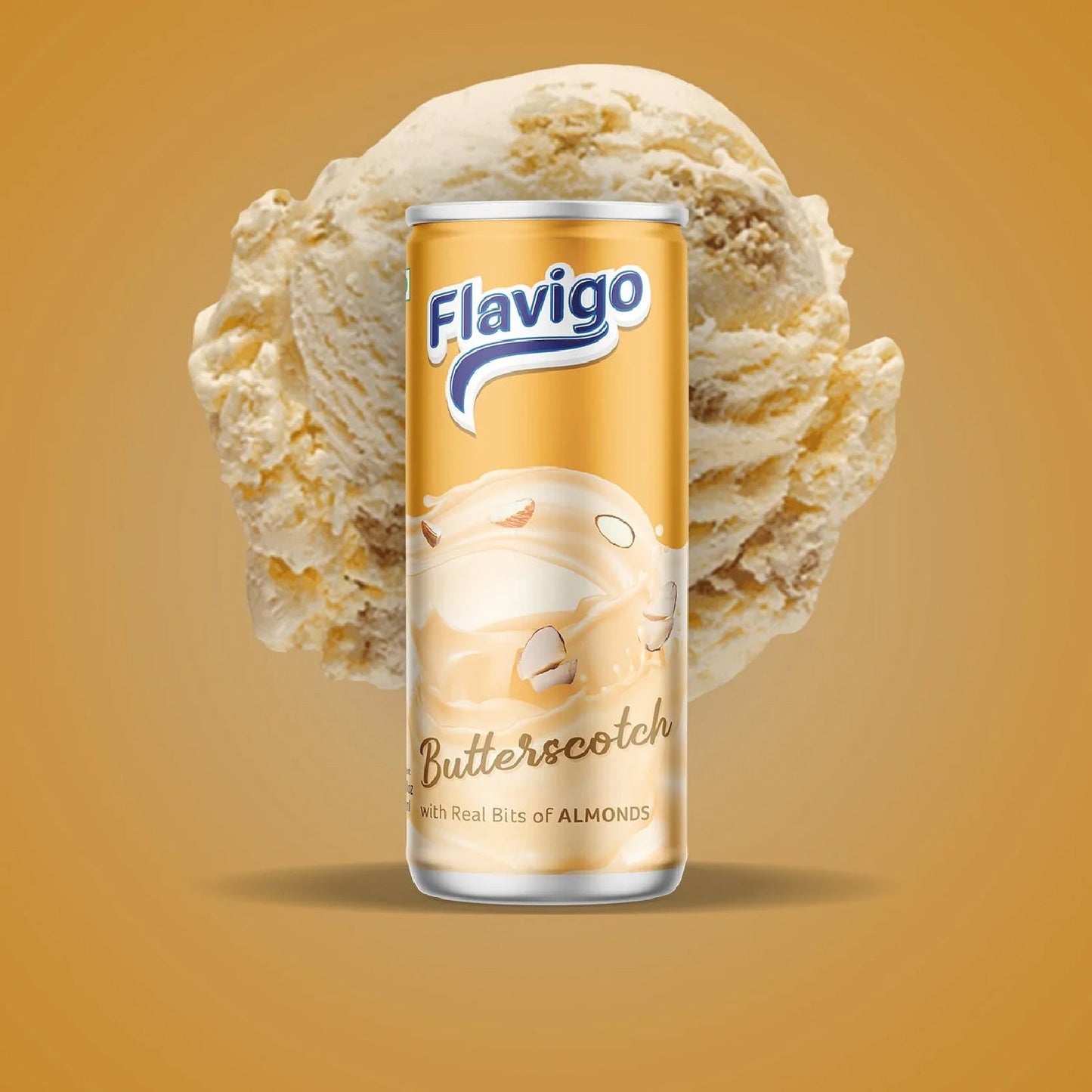 Flavigo Butter Scotch Ice Cream Milkshake (200Ml) | Ice cream shakes - Springkart 