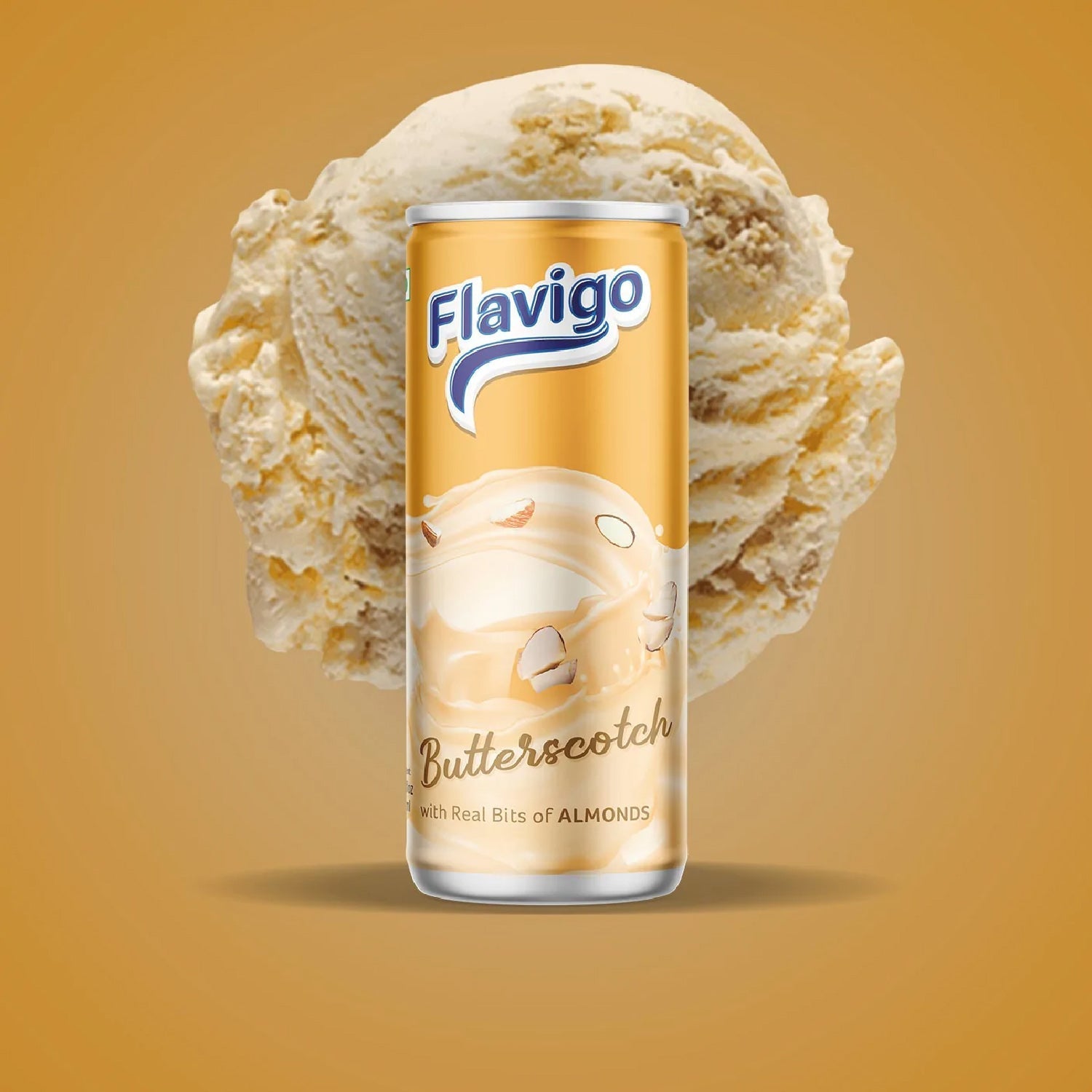 Flavigo Butter Scotch Ice Cream Milkshake (200Ml) | Ice cream shakes - Springkart 