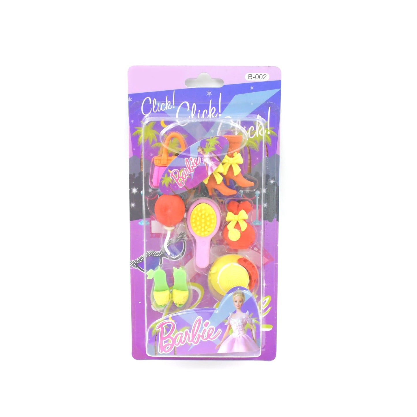 Fancy & Stylish Mini Erasers for Kids (9 Pc Set) - Fun Designs, Party Favors - Springkart 